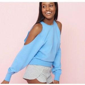 *SOLD*   Garage Lilac Cold Shoulder Sweatshirt